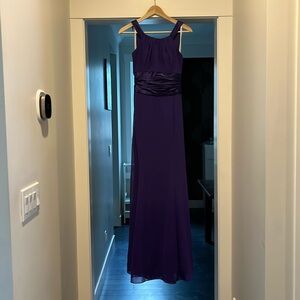 David’s Bridal Chiffon and Charmeuse Dress
STYLE# F12732